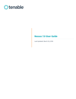 Nessus 7.0 User Guide