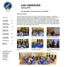 AOH OBSERVER Spring 2018