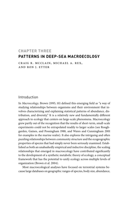 Marine Macroecology, a Shortcoming That This Volume Is Intended to Remedy