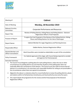 Review of Polling Districts Places and Stations