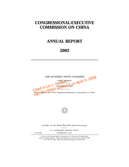 Congressional-Executive Commission on China