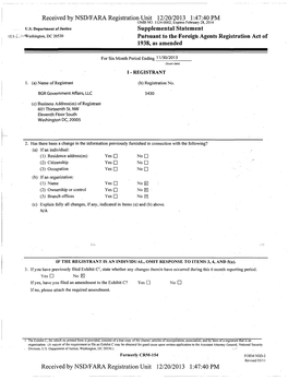 Received by NSD/FARA Registration Unit 12/20/2013 1:47:40 PM OMB NO