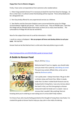 A Guide to Korean Food