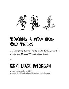 Teaching a New Dog Old Tricks - Ii Acknowledgements