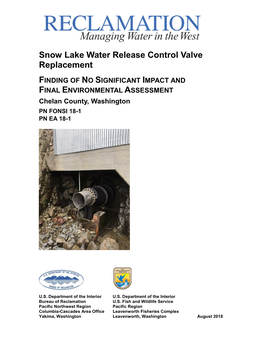 Snow Lake Valve Replacment EA and FONSI