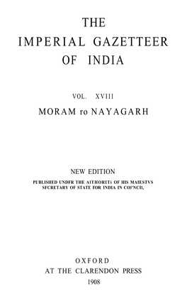 The Imperial Gazetteer of India