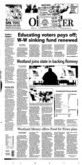 Fitll^ I a GANNETT COMPANY WEDDINGS and MORE SUBSCRIBERS - FIND YOUR COPY of Valwonlyatl WOMAN with TODAY's NEWSPAPER PRICE: $1 ,-^TTJ-\I\Tn I, Zuiz Hometownlife.Com