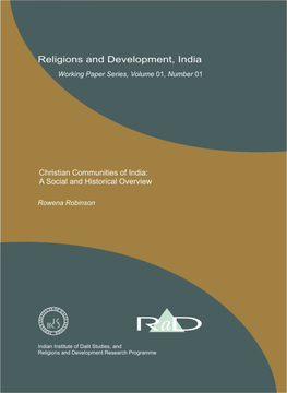 Christian Communities of India: a Social and Historical Overview