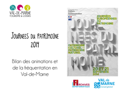 Journees Du Patrimoine 2014