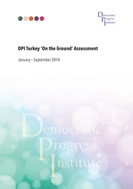 DPI Turkey 'On the Ground' Assessment