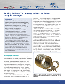 Putting Bellows Technology to Work to Solve Design Challenges