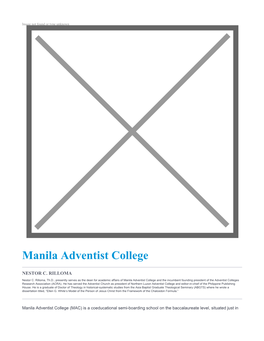 Manila Adventist College
