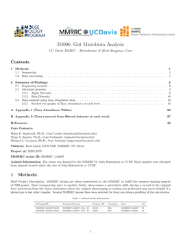 D4006- Gut Microbiota Analysis UC Davis MMPC - Microbiome & Host Response Core