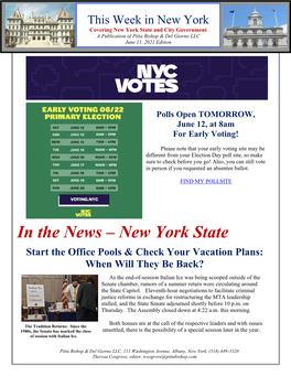 In the News – New York State