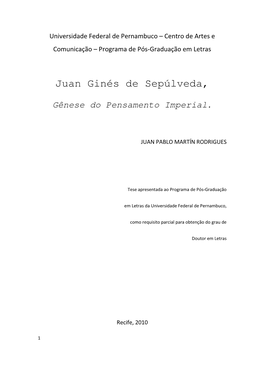 Juan Ginés De Sepúlveda