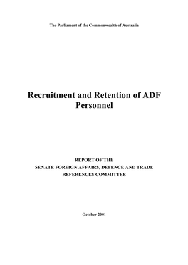 Report of the Senate Foreign Affairs, Defence and Trade References Committee