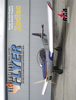 Zodiac Recreational Aircraft Association Canada the Voice of Canadian Amateur Aircraft Builders $6.95 Gary Wolf