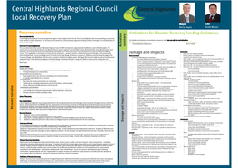 Central Highlands Regional Council Recovery Plan