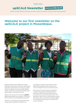 Our First Newsletter on the Upscale Project in Mozambique