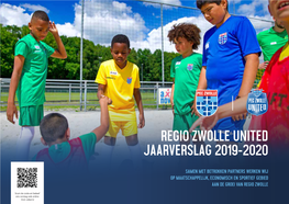 Regio Zwolle United Jaarverslag 2019-2020