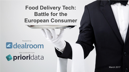 Food Delivery Tech: Battle for the European Consumer