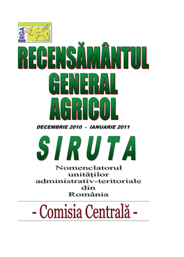 Nomenclatorul SIRUTA În Formă Completă