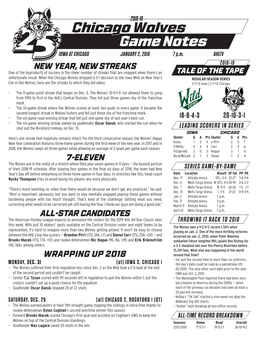 Chicago Wolves Game Notes IOWA at CHICAGO JANUARY 2, 2019 7 P.M