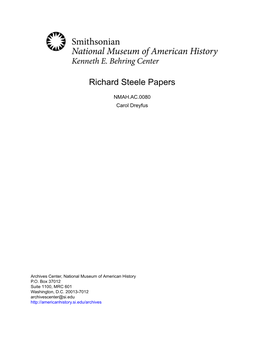 Richard Steele Papers