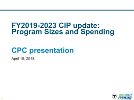 Program Sizes and Spending