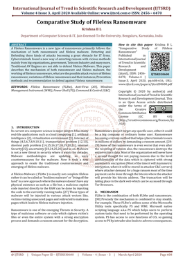 125 Comparative Study of Fileless Ransomware