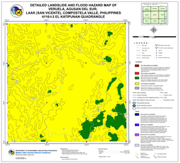 Detailed Landslide and Flood Hazard Map of 125°50'0