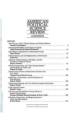 American Political Science Review