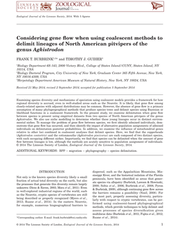 Considering Gene Flow When Using Coalescent Methods to Delimit