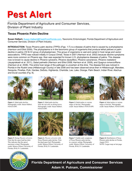 Pest Alert Florida Department of Agriculture and Consumer Services, Division of Plant Industry