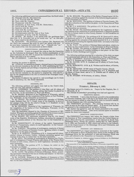 Congressional Record-Senate. 2137