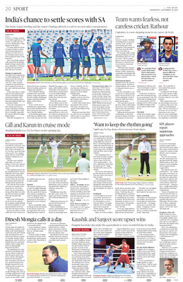 India's Chance to Settle Scores with SA