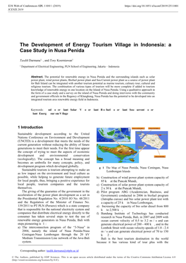 A Case Study in Nusa Penida