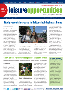 Leisure Opportunities 18Th August Issue