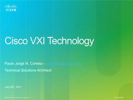 Cisco VXI Technology