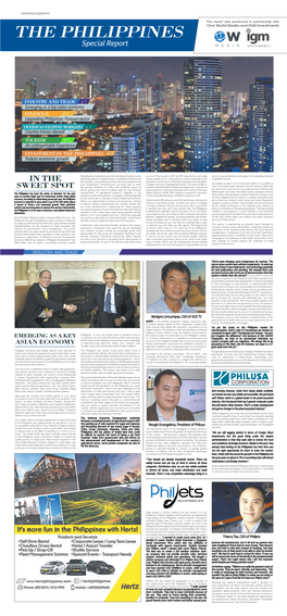 THE PHILIPPINES One World Media and IGM Investments Special Report
