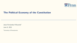 The Political Economy of the Constitution