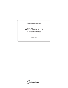 AP® Chemistry Acids and Bases