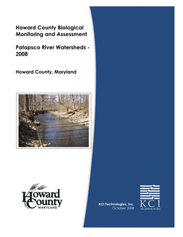 V.2 Howard County Biological Monitoring and Assessment