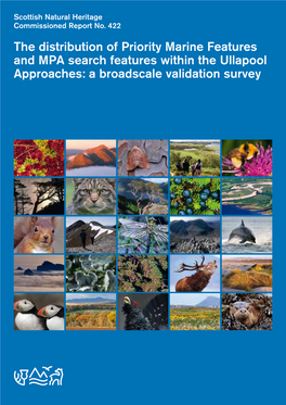 The Distribution of Priority Marine Features and MPA Search Features Within the Ullapool Approaches: a Broadscale Validation Survey