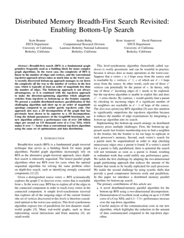 Distributed Memory Breadth-First Search Revisited: Enabling Bottom-Up Search