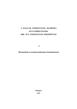 Matematika És Természettudományoknál Kisebb Volt a Csökkenés, Kb