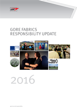 Gore Fabrics Responsibility Update