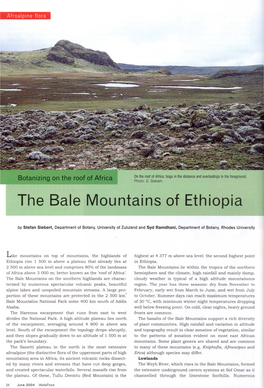 The Bale Mountains of Ethiopia