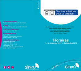 Horaires Horai