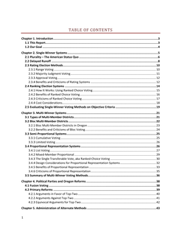 Table of Contents